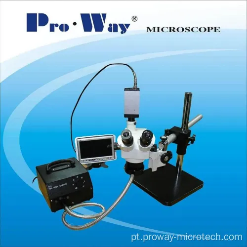 Microscópio estéreo de zoom de inspeção profissional